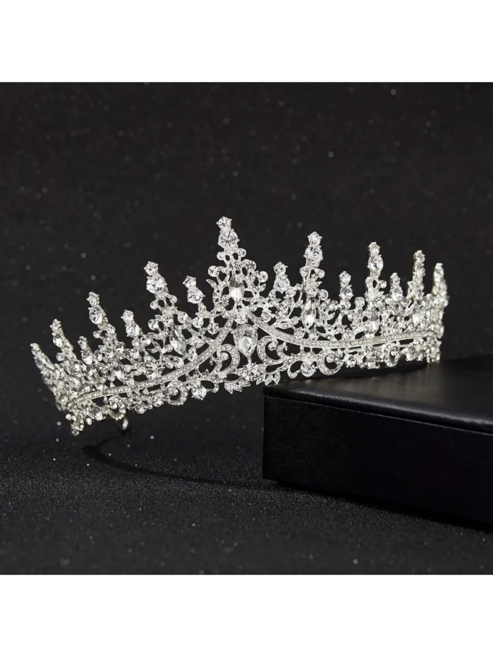 Elegant Crystal Wedding Tiara - Royal Crown Headband, Rhinestone Hair Accessory